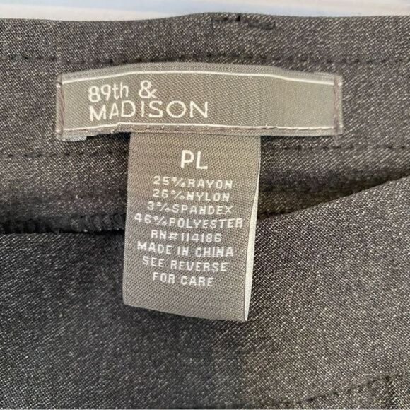 89th & Madison Women's Petite Large Gray Comfort Waist Dress Pants NWT - Picture 6 of 10